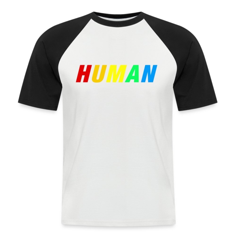 human-lgbtq-maenner-baseball-t-shirt-weiss-schwarz