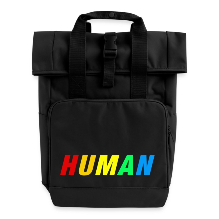 human-lgbtq-rolltop-rucksack-mit-zwei-griffen-schwarz