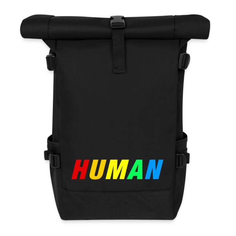 human-lgbtq-rolltop-rucksack-schwarz
