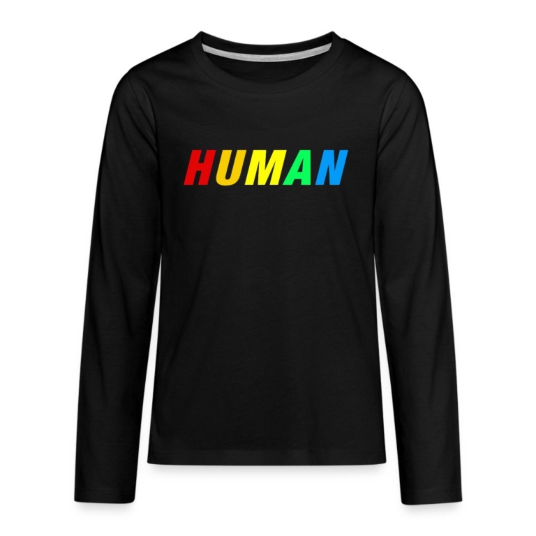 human-lgbtq-teenager-premium-langarmshirt-schwarz