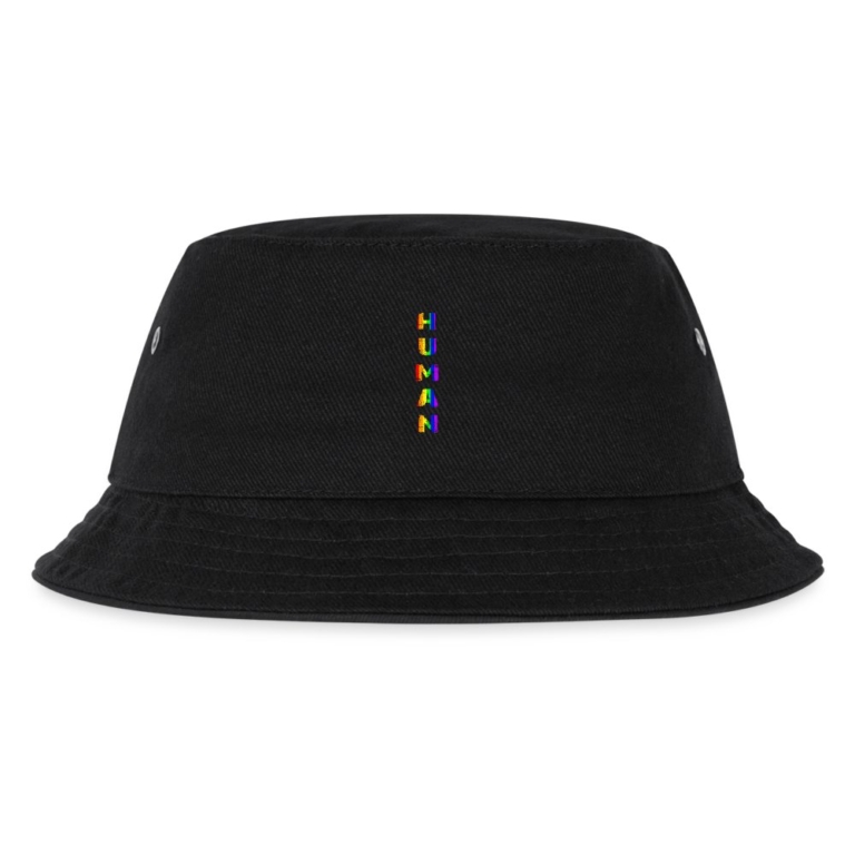 human-vertical-kinder-bucket-hat-schwarz