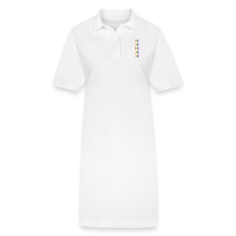 human-vertical-stanleystella-frauen-bio-polokleid-paiger-weiss