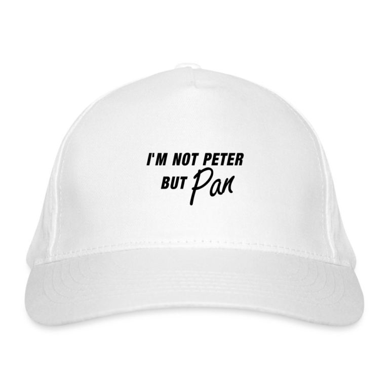 im-not-peter-but-pan-bio-baseballkappe-weiss