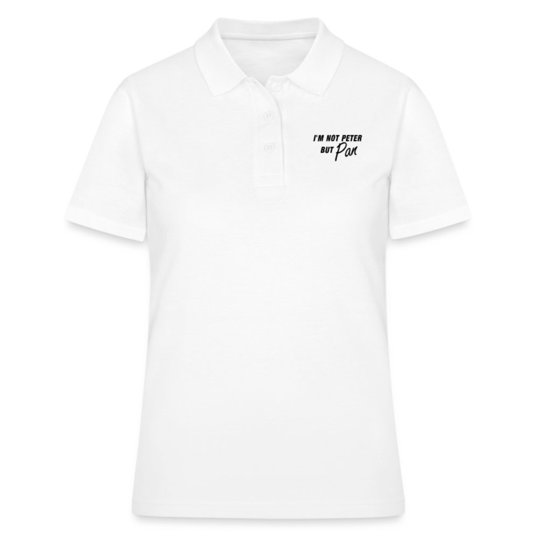im-not-peter-but-pan-frauen-polo-shirt-weiss