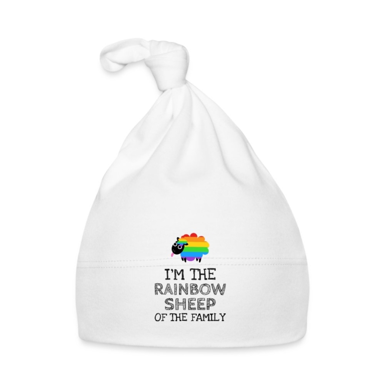 im-the-rainbow-sheep-of-the-family-baby-bio-muetze-weiss