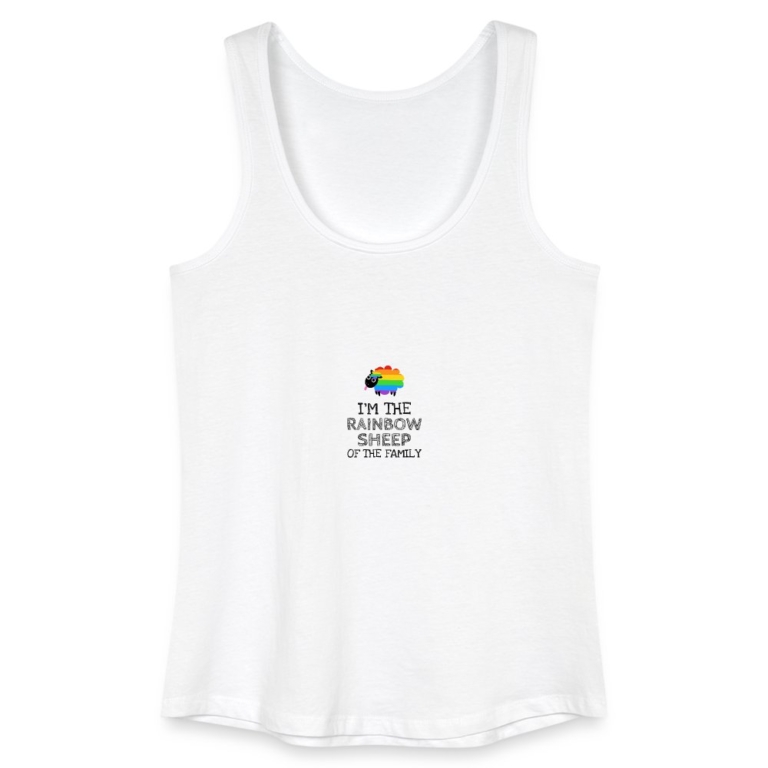 im-the-rainbow-sheep-of-the-family-frauen-bio-tank-top-weiss