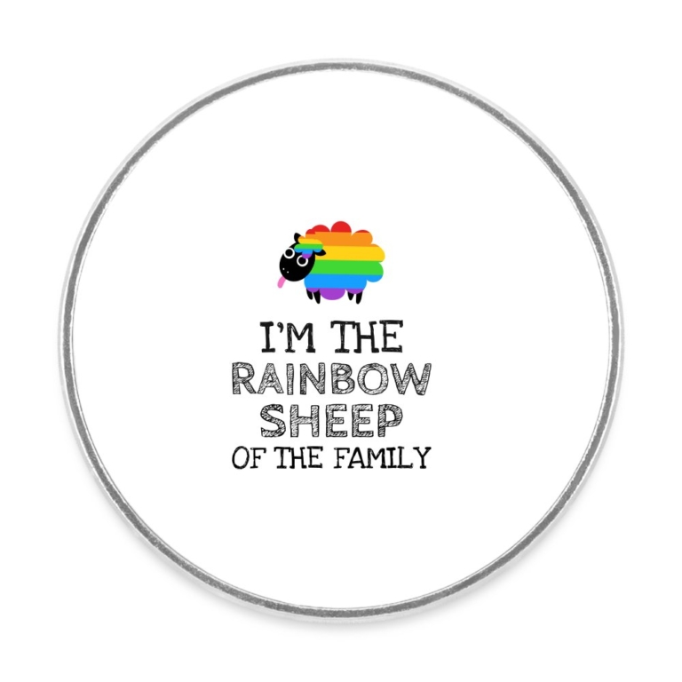 im-the-rainbow-sheep-of-the-family-runder-kuehlschrankmagnet-weiss