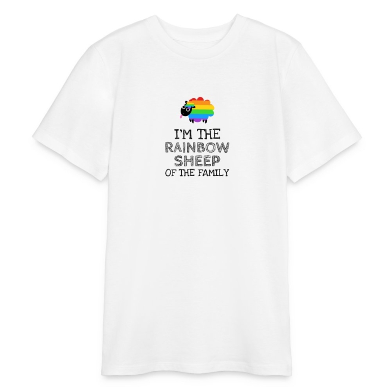 im-the-rainbow-sheep-of-the-family-stanleystella-bio-teenager-t-shirt-mini-creator-weiss