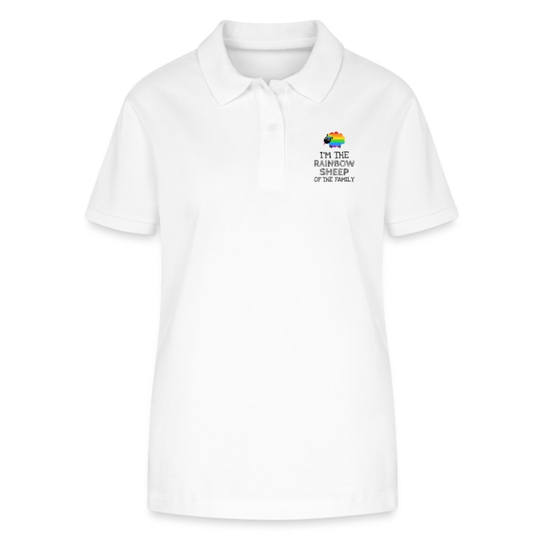 im-the-rainbow-sheep-of-the-family-stanleystella-frauen-bio-poloshirt-elliser-weiss
