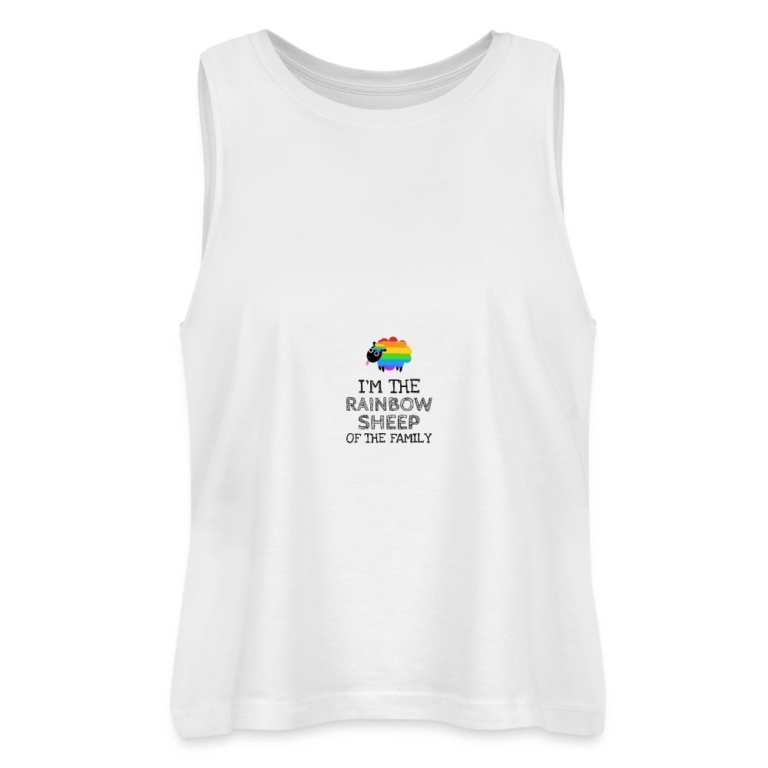 im-the-rainbow-sheep-of-the-family-stanleystella-frauen-cropped-bio-tank-top-dancer-weiss