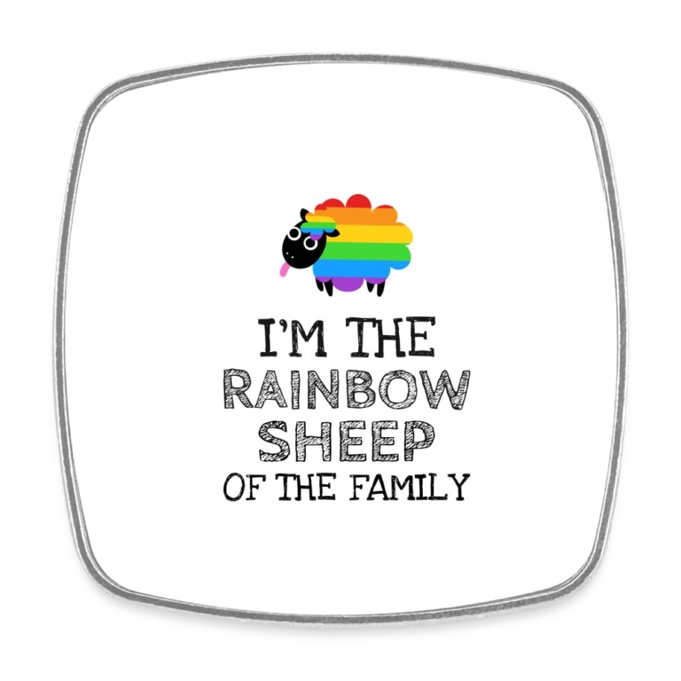 im-the-rainbow-sheep-of-the-family-viereckiger-kuehlschrankmagnet-weiss