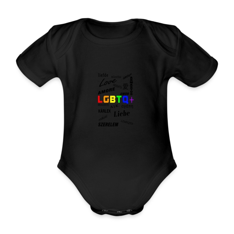 languages-lgbtq-baby-bio-kurzarm-body-schwarz