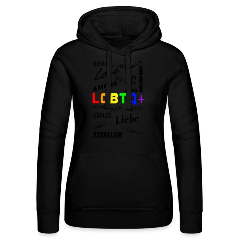 languages-lgbtq-frauen-kapuzen-sweater-von-russell-schwarz