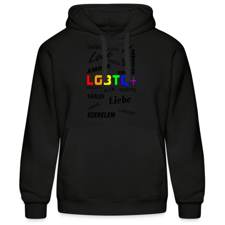 languages-lgbtq-maenner-kapuzen-sweater-von-russell-schwarz