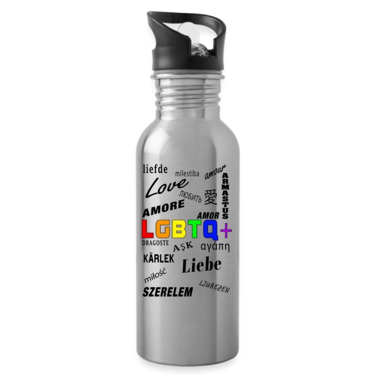 languages-lgbtq-trinkflasche-mit-integriertem-trinkhalm-lightsilver