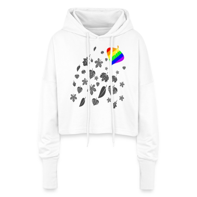 leaves-lgbtq-cropped-frauen-hoodie-weiss