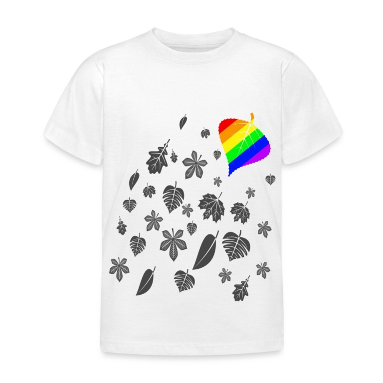 leaves-lgbtq-kinder-t-shirt-weiss