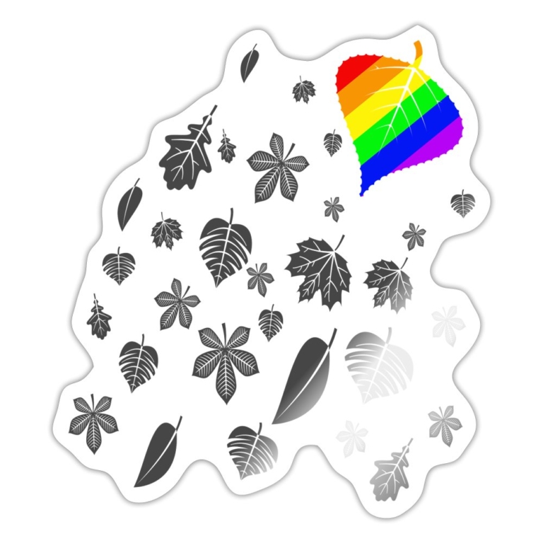 leaves-lgbtq-sticker-weiss-glaenzend