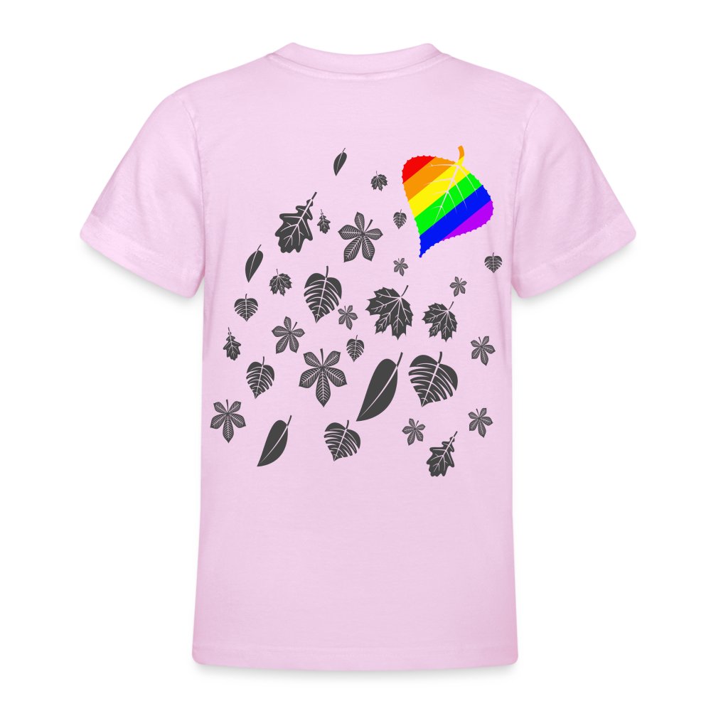 Leaves LGBTQ+ - Teenager T-Shirt Hellrosa