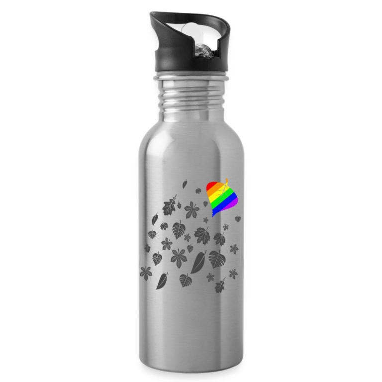 leaves-lgbtq-trinkflasche-mit-integriertem-trinkhalm-lightsilver