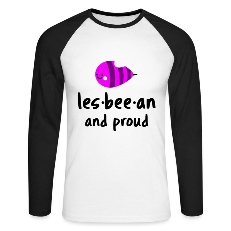 lesbian-an-proud-maenner-baseballshirt-langarm-weiss-schwarz