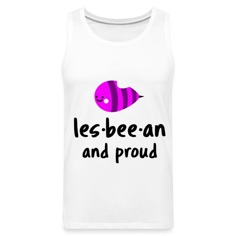 lesbian-an-proud-maenner-premium-tank-top-weiss