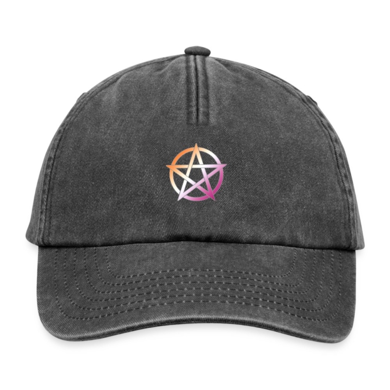 lesbian-pride-pentagramm-relaxed-vintage-cap-vintage-schwarz