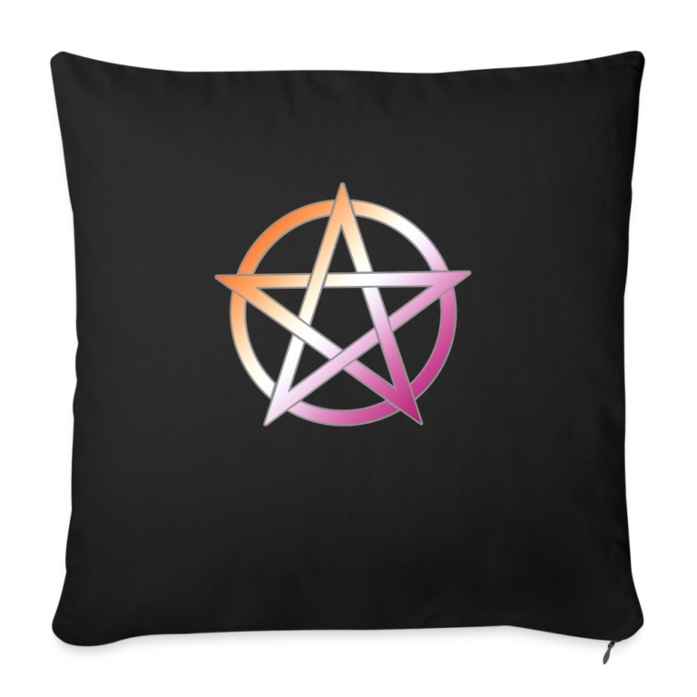 lesbian-pride-pentagramm-sofakissenbezug-45-x-45-cm-schwarz