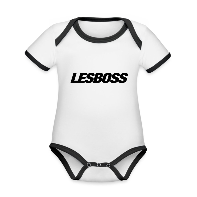 lesboss-baby-bio-kurzarm-kontrastbody-weiss-schwarz