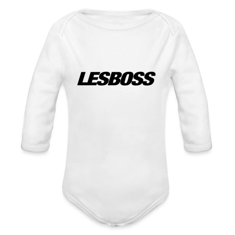 lesboss-baby-bio-langarm-body-weiss