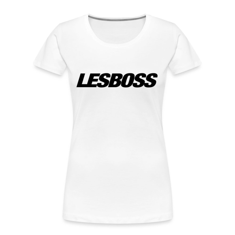 lesboss-frauen-premium-bio-t-shirt-weiss