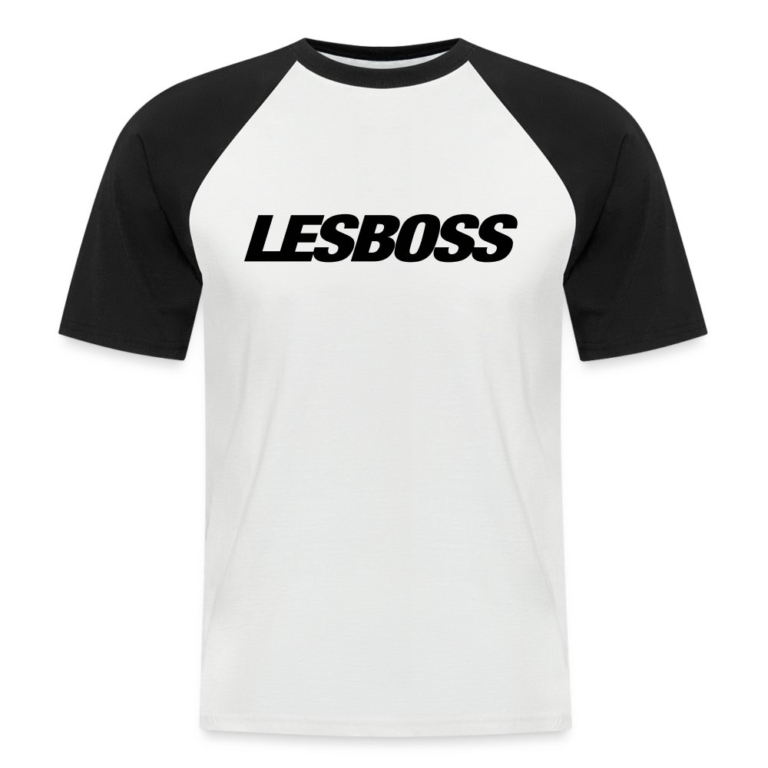 lesboss-maenner-baseball-t-shirt-weiss-schwarz