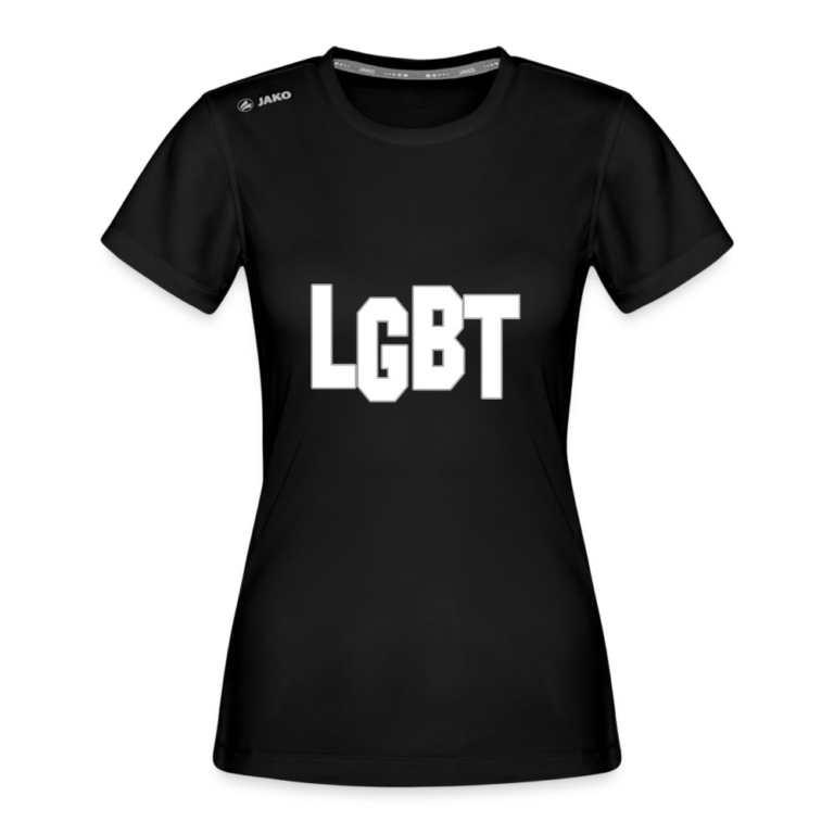 lgbt-jako-frauen-t-shirt-run-20-schwarz
