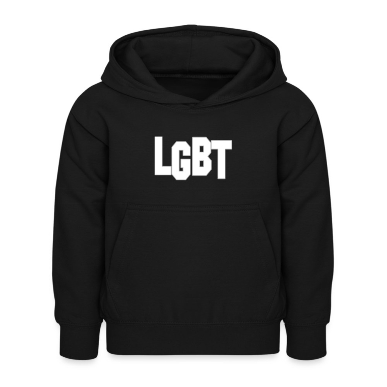 lgbt-kinder-hoodie-schwarz