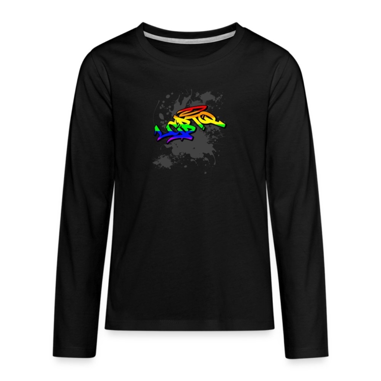 lgbtq-tag-teenager-premium-langarmshirt-schwarz