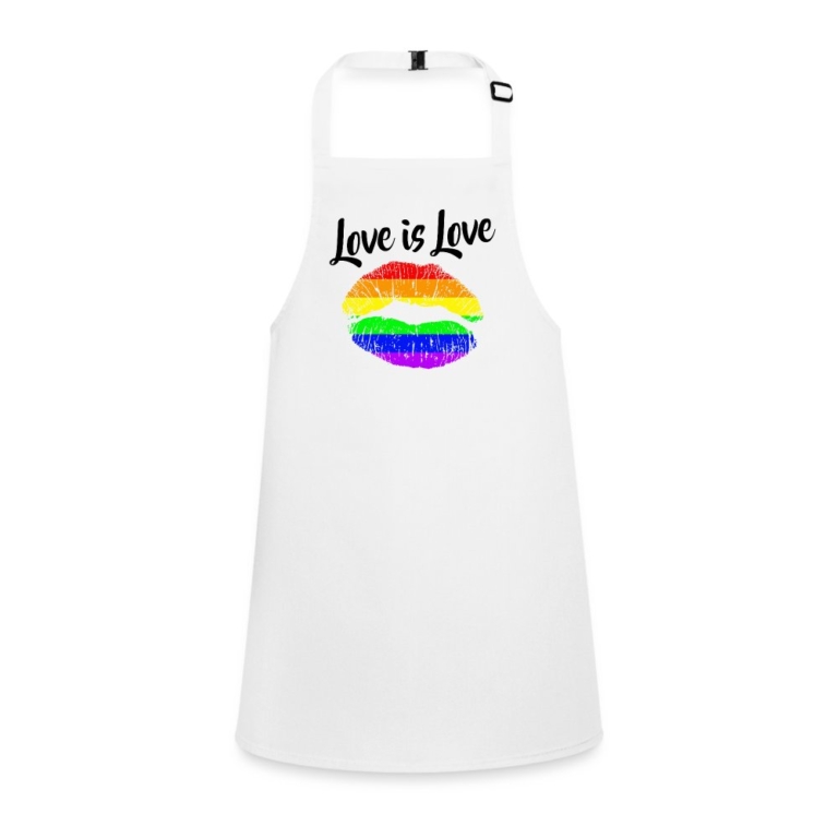 love-is-love-lips-schuerze-fuer-kinder-weiss