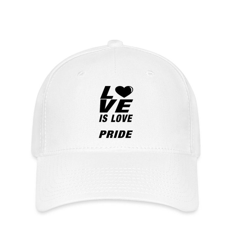 love-is-love-pride-flexfit-cap-weiss