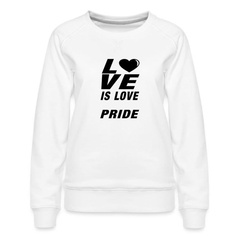 love-is-love-pride-frauen-premium-pullover-weiss