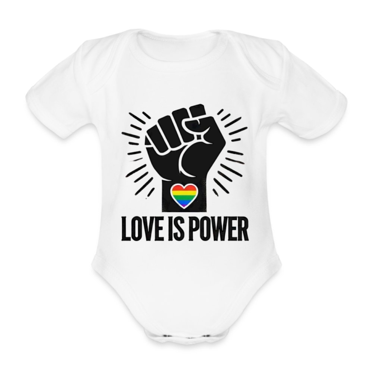 love-is-power-baby-bio-kurzarm-body-weiss