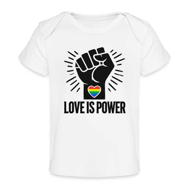 love-is-power-baby-bio-t-shirt-weiss