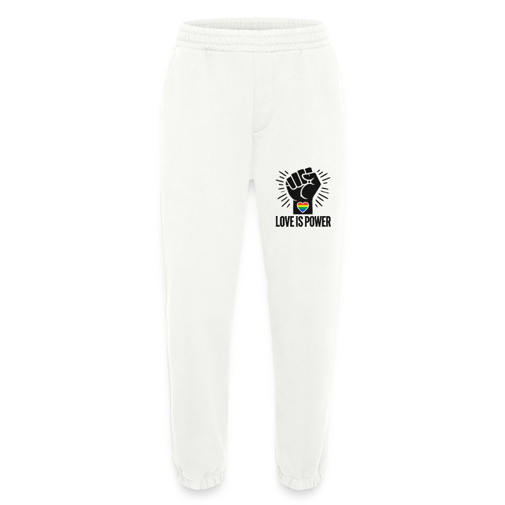 Love is Power - Heavyweight Organic Jogginghose Made in EU OFF WHITE