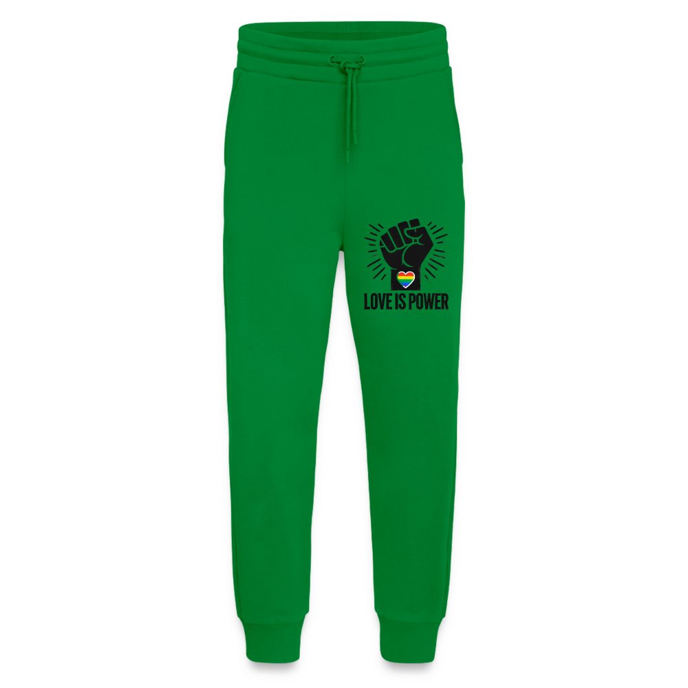 Love is Power - Organic Relaxed Jogginghose Made in EU City Green