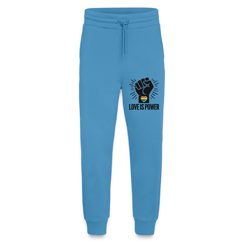 Love is Power - Organic Relaxed Jogginghose Made in EU  Sol Blue