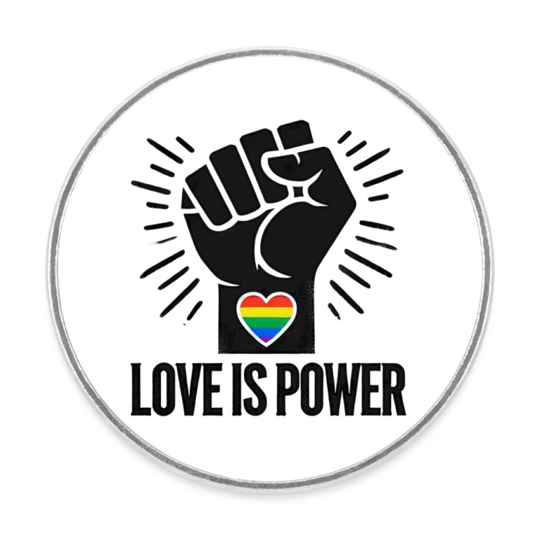 love-is-power-runder-kuehlschrankmagnet-weiss