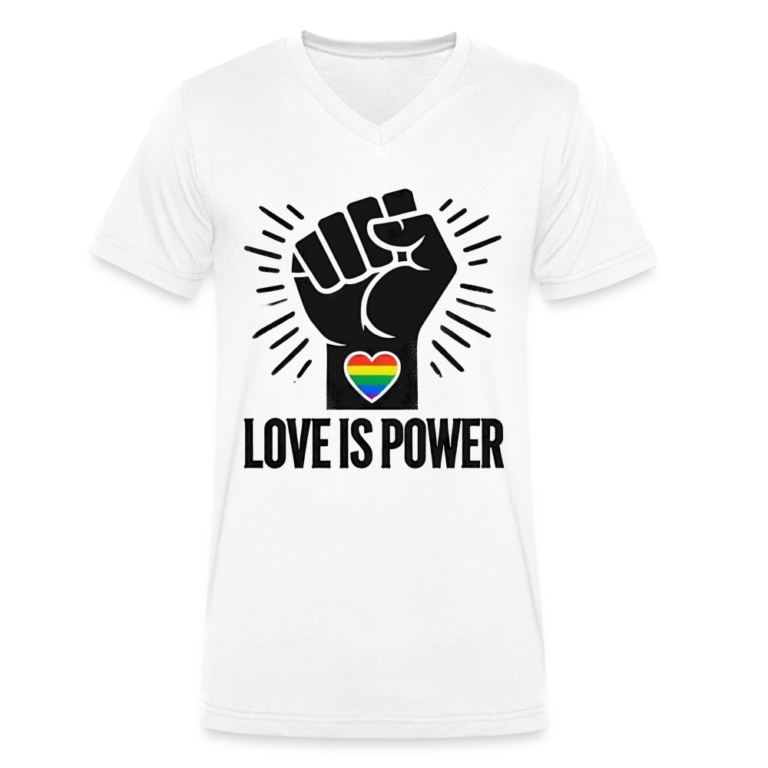 love-is-power-stanleystella-maenner-bio-t-shirt-mit-v-ausschnitt-weiss