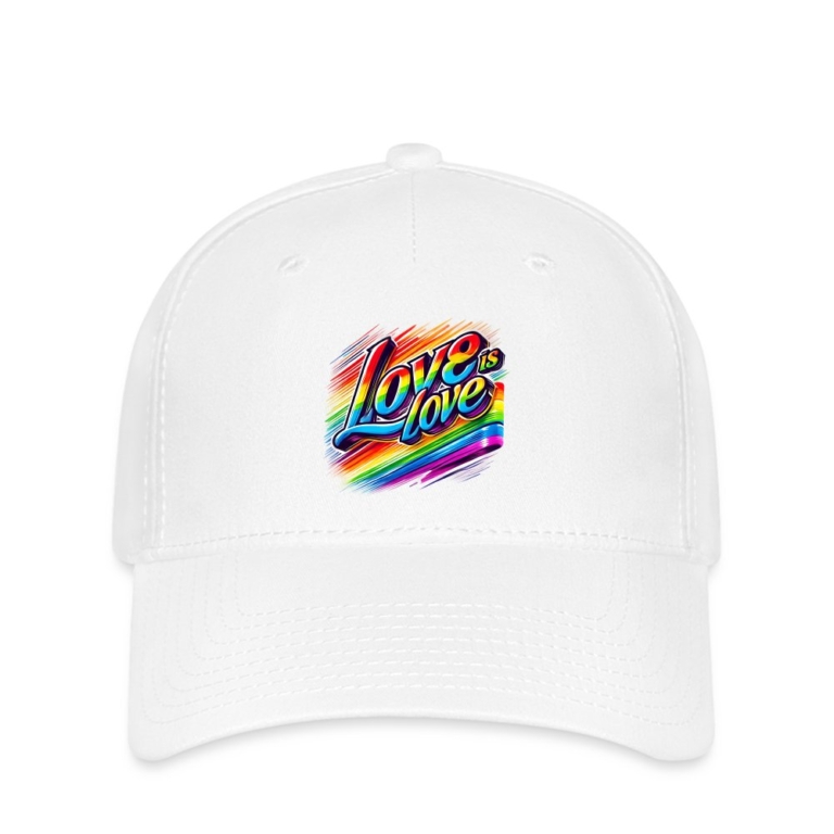 love-ist-love-flexfit-cap-weiss
