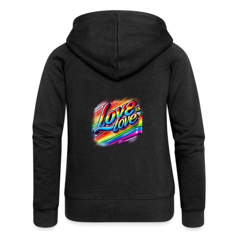 love-ist-love-frauen-premium-kapuzenjacke-schwarz