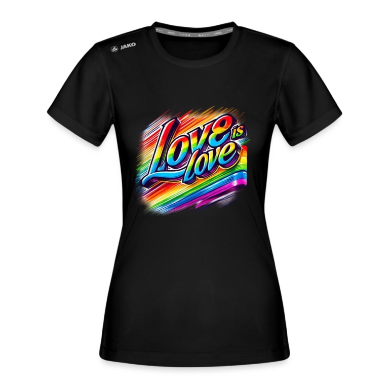 love-ist-love-jako-frauen-t-shirt-run-20-schwarz