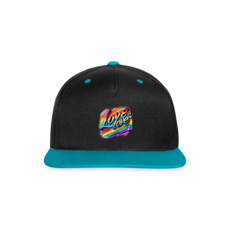 love-ist-love-kontrast-snapback-cap-schwarz-tuerkis
