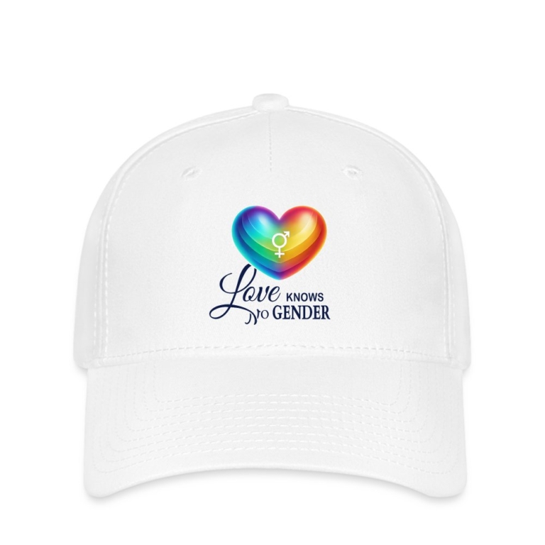 love-knows-no-gender-flexfit-cap-weiss